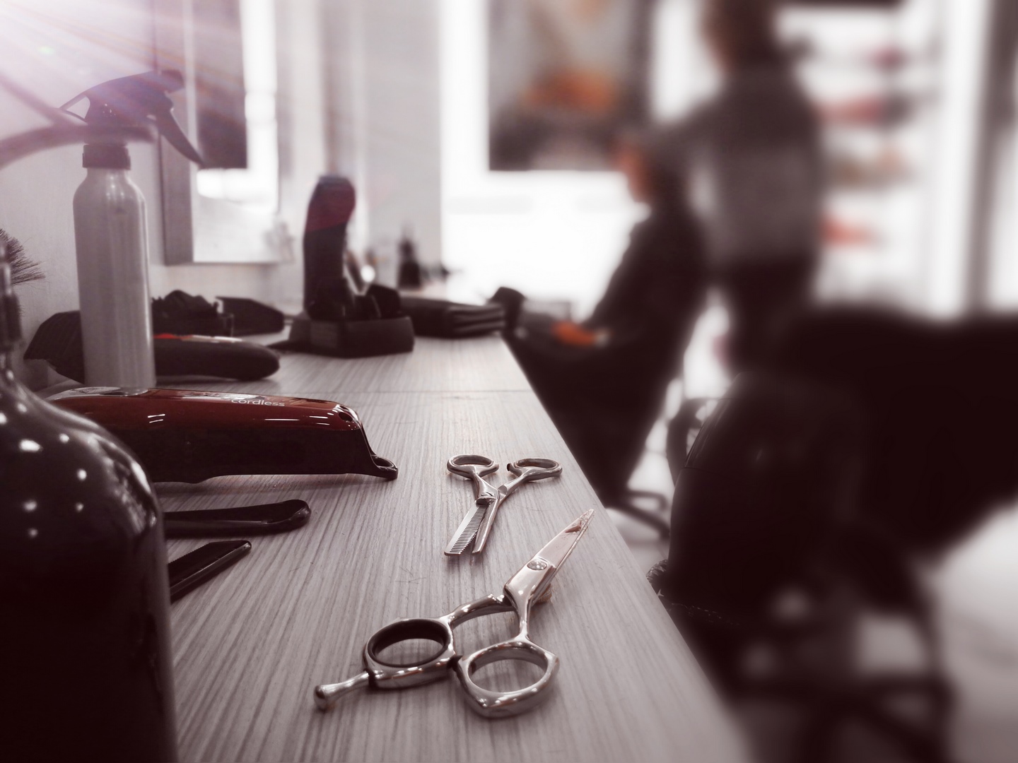 Le salon Casting Coiffure, bacs de lavage